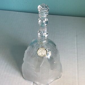 🎁Celebrations Clear Glass Christmas Bell in Box